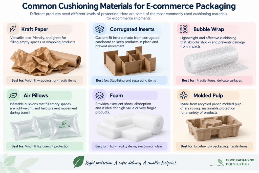 Cushioning Materials for E-Commerce Packaging