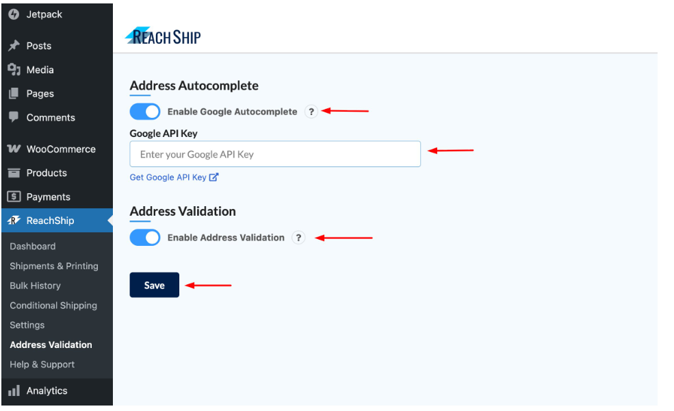 address validation