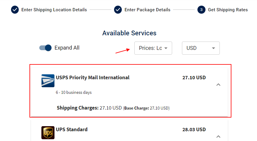 How to calculate the cheapest way to ship large packages with a shipping calculator tool | Cheapest-shipping-rate