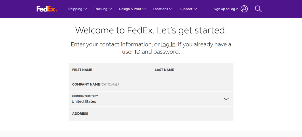 Create a FedEx Business Account