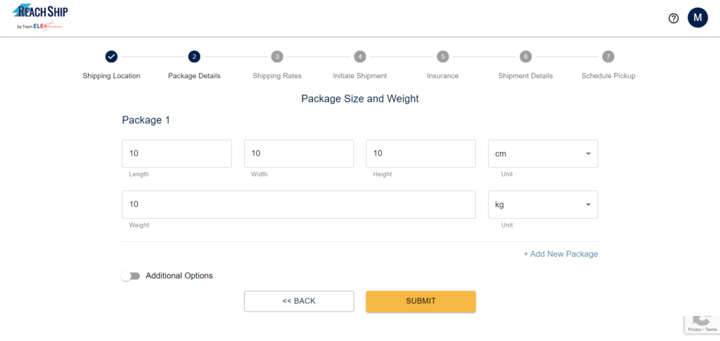ReachShip's shipping rate calculator | Ship Large Boxes and Oversized Packages