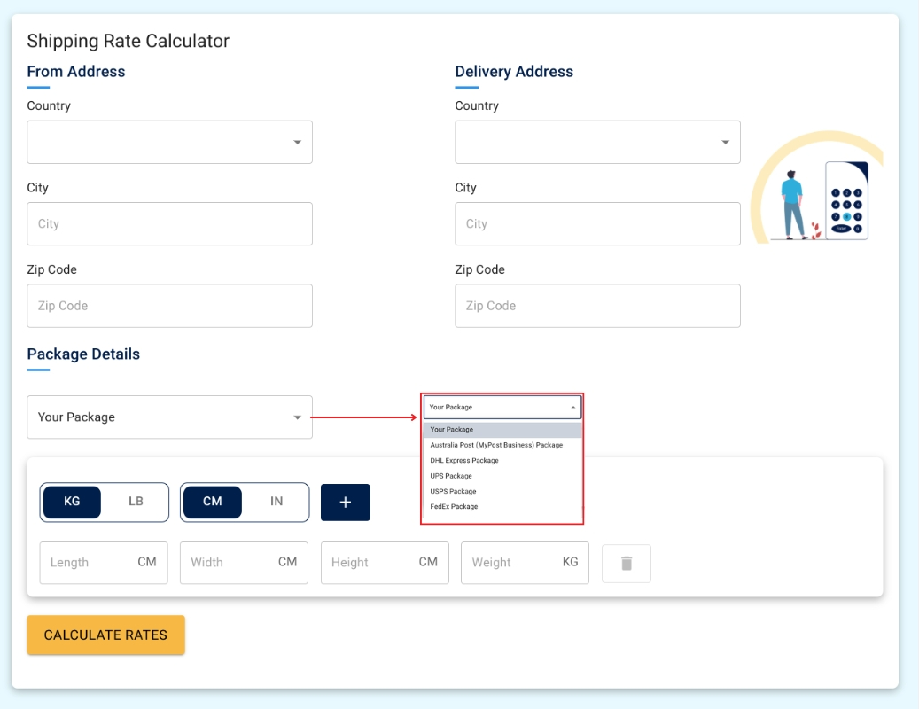 ReachShip Shipping Calculator