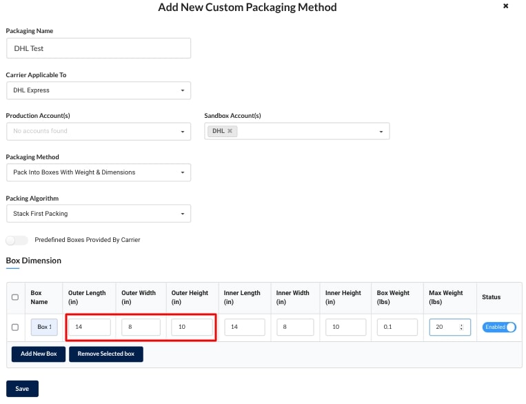 Stack First Packing | ReachShip Plugin
