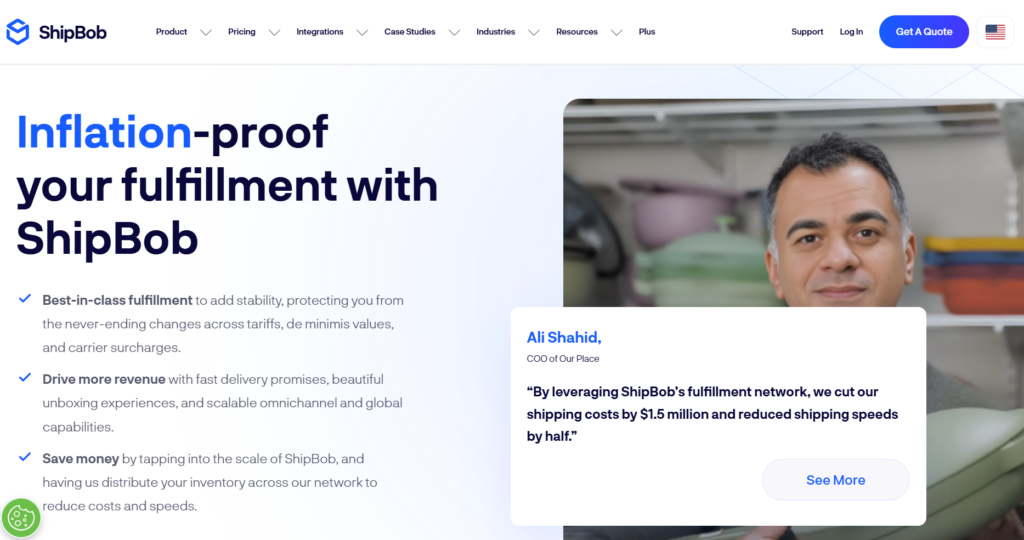 ShipBob fulfillment and inventory dashboard