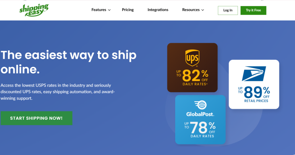 ShippingEasy analytics and shipping panel