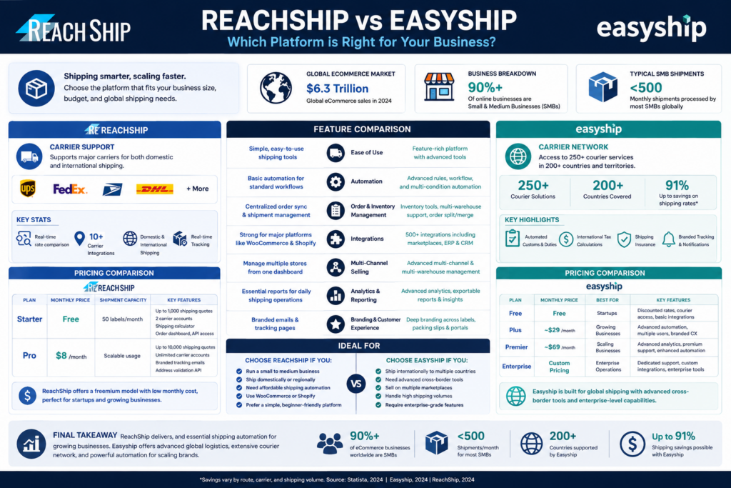 ReachShip vs Easyship