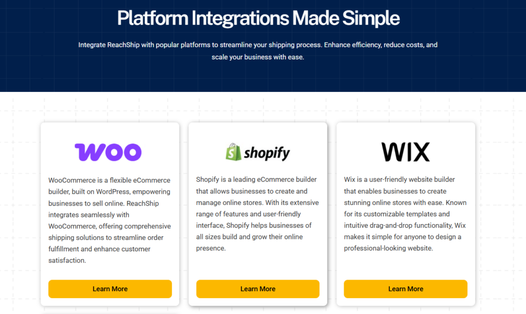 ReachShip Integrations