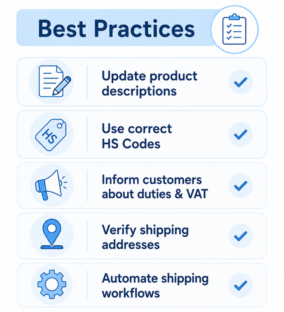 EU shipping best practices
